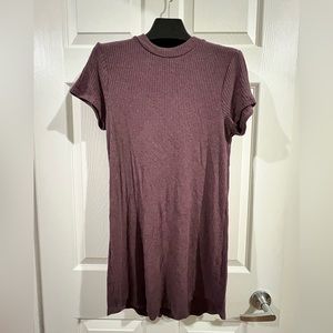 Garage Flowy Maroon T-shirt Dress